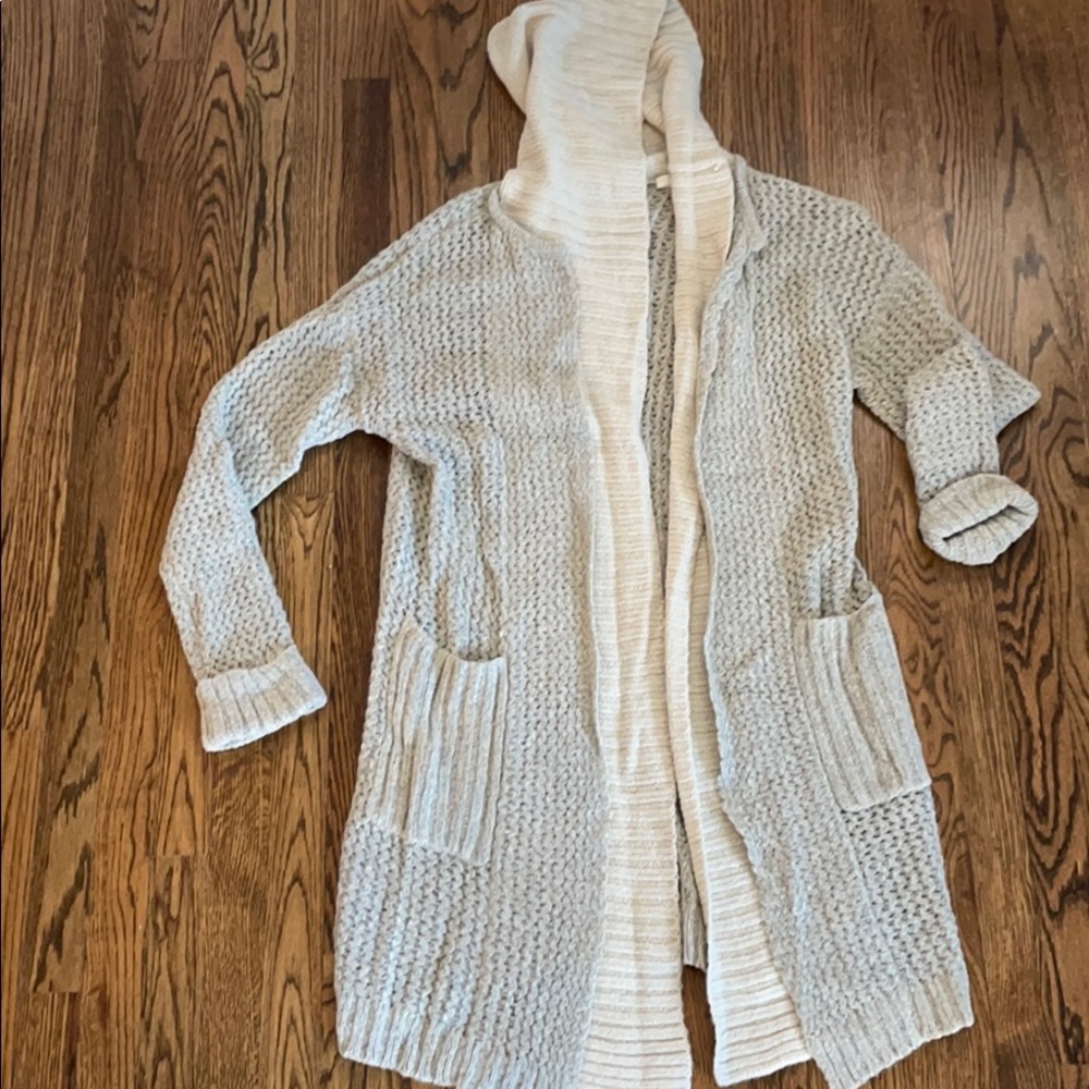 Sleeping on Snow Hooded Sweater Cardigan